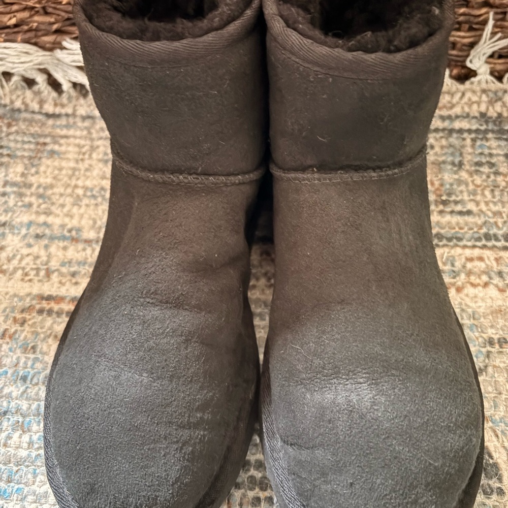 UGG Classic Black Shearling Short Boots